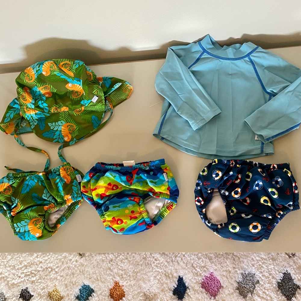 Iplay - swim diapers - rash guard - hat UV / UPF protection - size 12-18 months